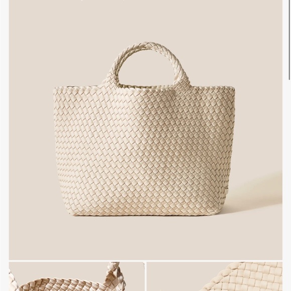 Naghedi St Barth medium tote in Ecru - Picture 8 of 9
